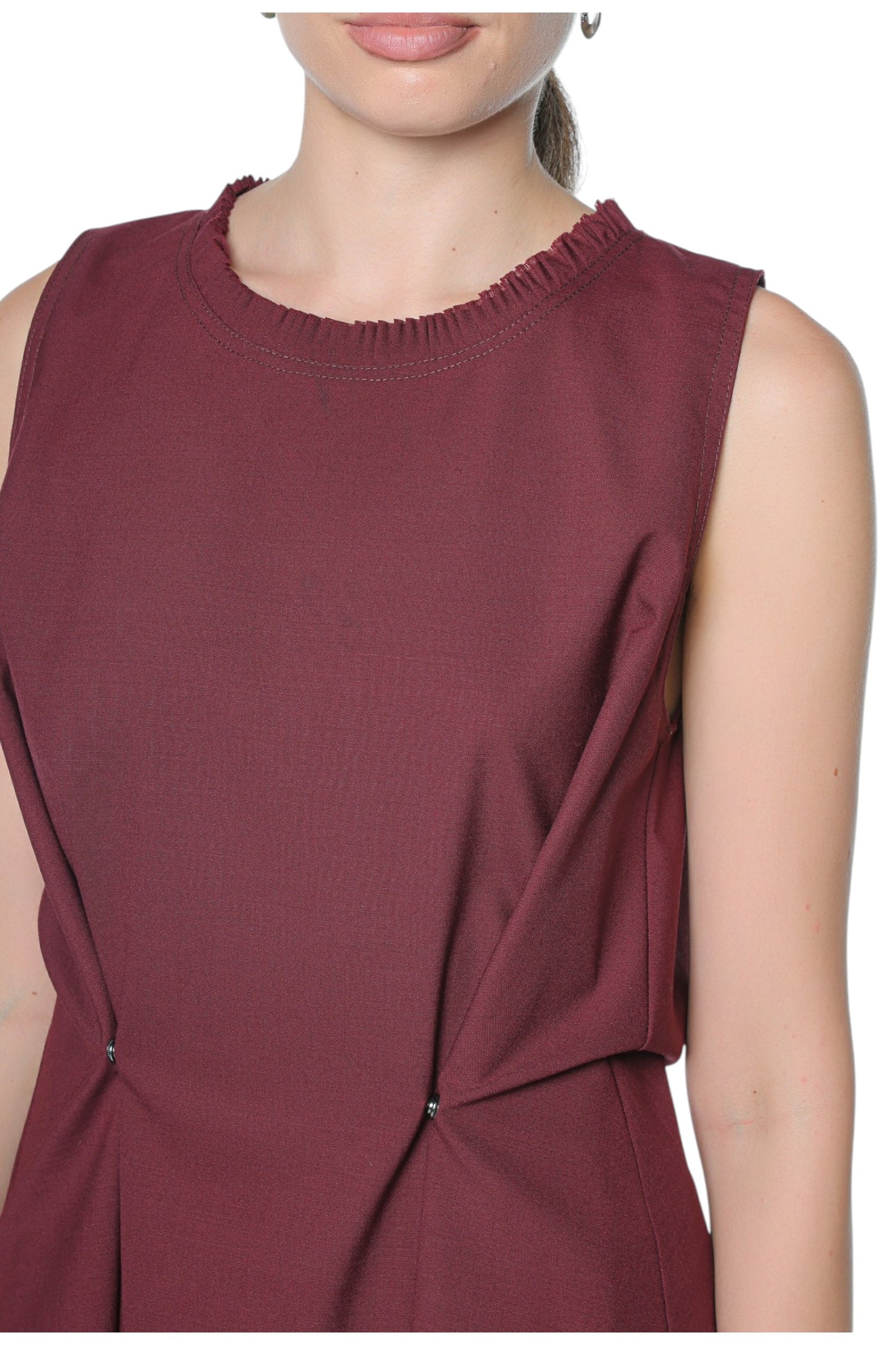 6in1 Short Dress On Burgundy