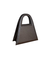 Load image into Gallery viewer, Dark Chocolate Brown Leather Minnie Lock Bag