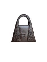 Load image into Gallery viewer, Dark Chocolate Brown Leather Minnie Lock Bag
