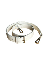 Load image into Gallery viewer, Dirty White Leather Fringed Lock Bag