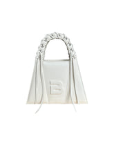 Load image into Gallery viewer, Dirty White Leather Fringed Lock Bag