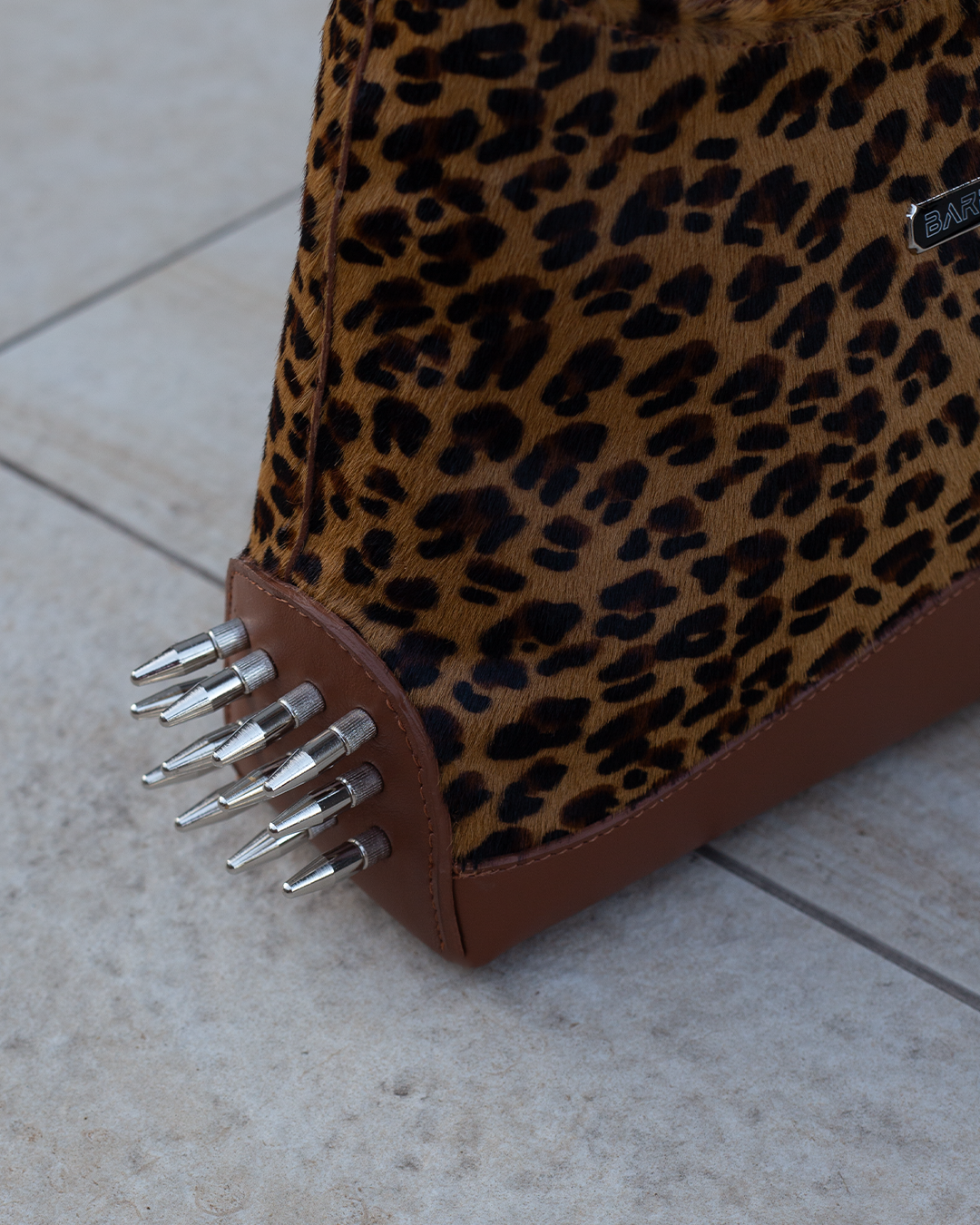Limited Edition - Leopard Pony Leather Bulletproof Bag