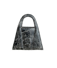 Load image into Gallery viewer, Black Broken Mirror Leather Minnie Lock Bag LIMITED EDITION