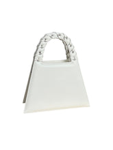 Load image into Gallery viewer, Dirty White Leather Fringed Lock Bag