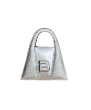 Load image into Gallery viewer, Limited Edition Icy Silver Leather Minnie Lock Bag