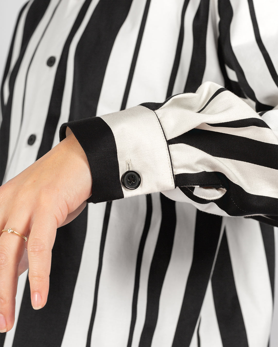 Unisex Striped Black And White Cotton Urban Pyjamas