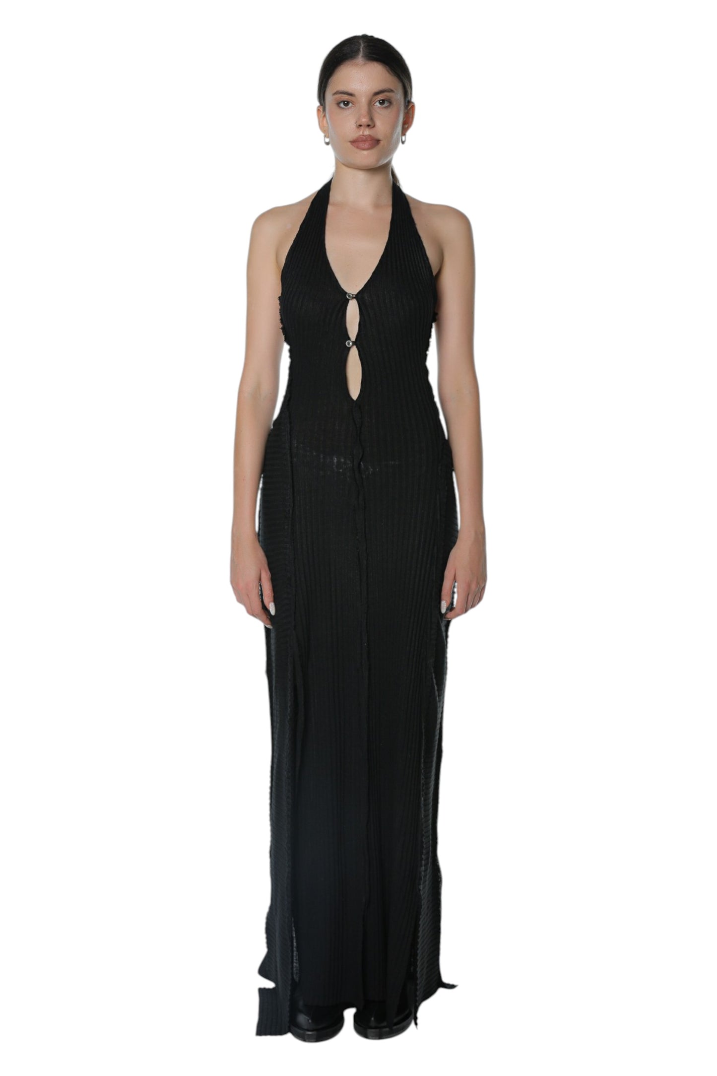 Barning Black Rib Dress