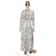 Load image into Gallery viewer, Rochie Wave Animal Print Off Shoulder