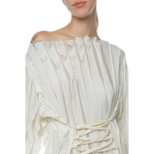 Load image into Gallery viewer, Rochie Wave Bej Off Shoulder