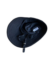 Load image into Gallery viewer, Black Cotton Bucket Hat