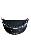 Load image into Gallery viewer, Genuine Leather Black & White Moon Bag