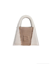 Load image into Gallery viewer, 100% Recycled Denim Minnie Lock Bag - Café Au Lait