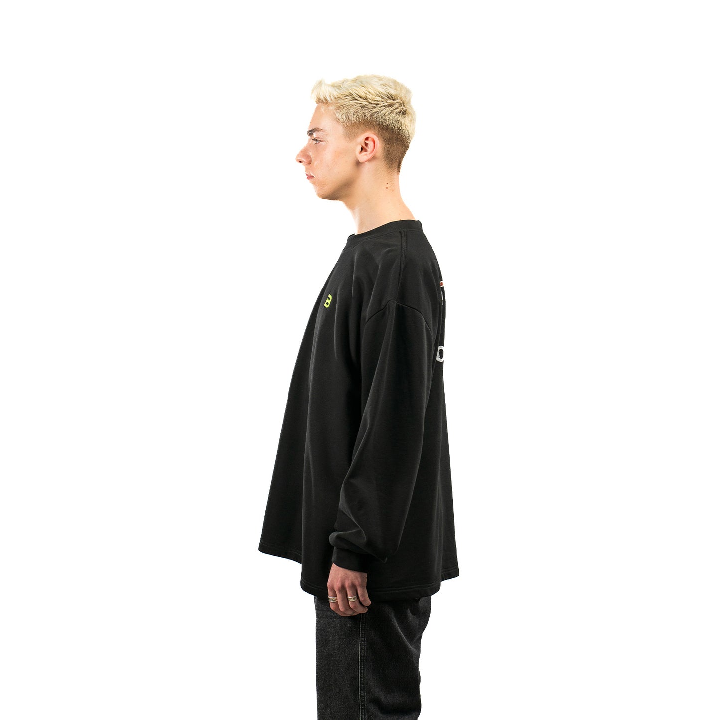 Oversized Unisex Printed Cotton Sweater