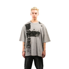 Load image into Gallery viewer, Unisex Gray Cotton T-shirt- Painted Version