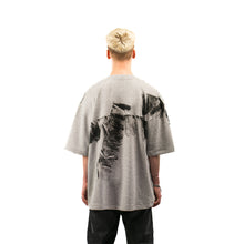Load image into Gallery viewer, Unisex Gray Cotton T-shirt- Painted Version