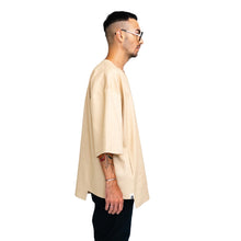Load image into Gallery viewer, Barning Man Beige Cotton T-Shirt
