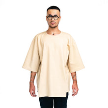 Load image into Gallery viewer, Barning Man Beige Cotton T-Shirt