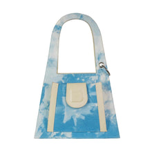 Load image into Gallery viewer, Denim and leather LOCK hand and shoulder bag