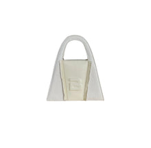 Load image into Gallery viewer, Dirty White Denim & Leather Minnie Lock Bag