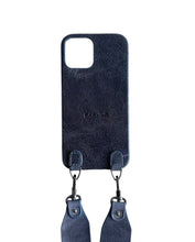 Load image into Gallery viewer, Handsfree Gray Leather Phone Case