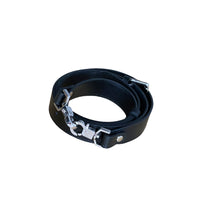 Load image into Gallery viewer, Black Genuine Leather Minnie Lock Bag