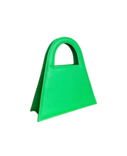 Load image into Gallery viewer, Lime Green Leather Midi Lock Bag