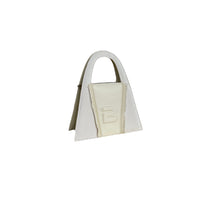 Load image into Gallery viewer, Dirty White Denim & Leather Minnie Lock Bag