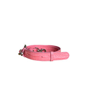 Load image into Gallery viewer, Pink Croco Leather & Pink Genuine Leather Minnie Lock Bag