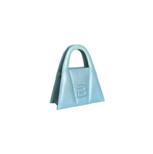 Load image into Gallery viewer, Pearled Baby Blue Leather Minnie Lock Bag