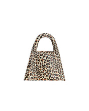 Load image into Gallery viewer, Leopard Faux Leather & Orange Genuine Leather Minnie Lock Bag
