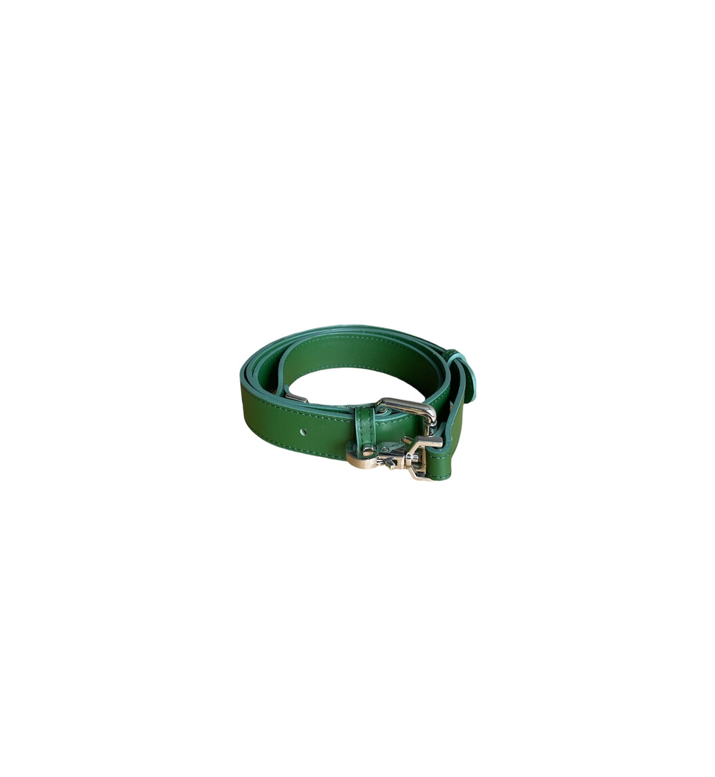 Forest Green Leather Minnie Lock Bag