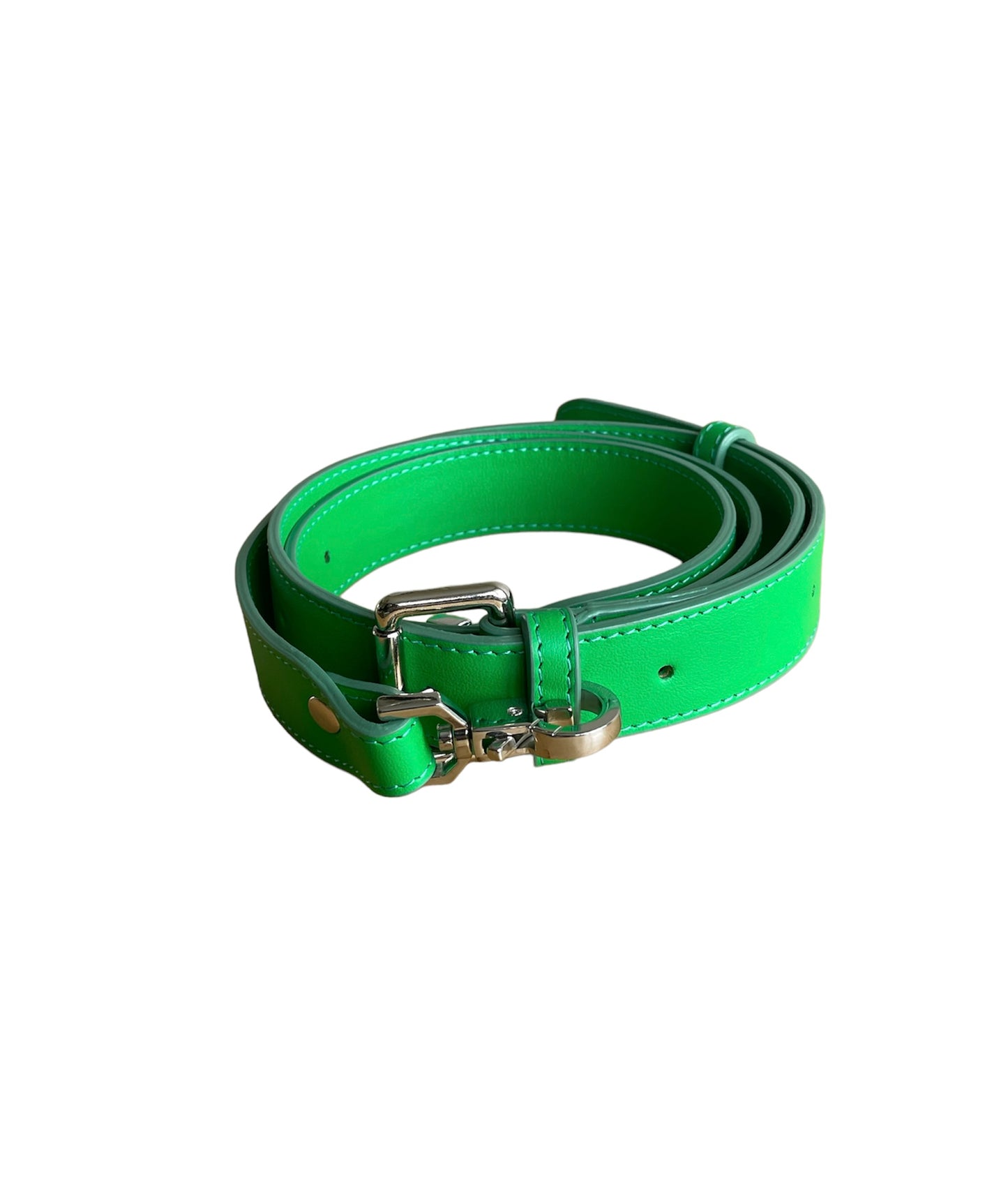 Lime Green Leather Minie Lock Bag