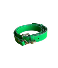 Load image into Gallery viewer, Lime Green Leather Minie Lock Bag