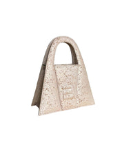 Load image into Gallery viewer, Champagne Pink Leather With Shiny Particles Minnie Lock Bag - LIMITED EDITION