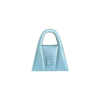 Load image into Gallery viewer, Pearled Baby Blue Leather Minnie Lock Bag