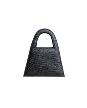 Load image into Gallery viewer, Black Croco Leather Minnie Lock Bag
