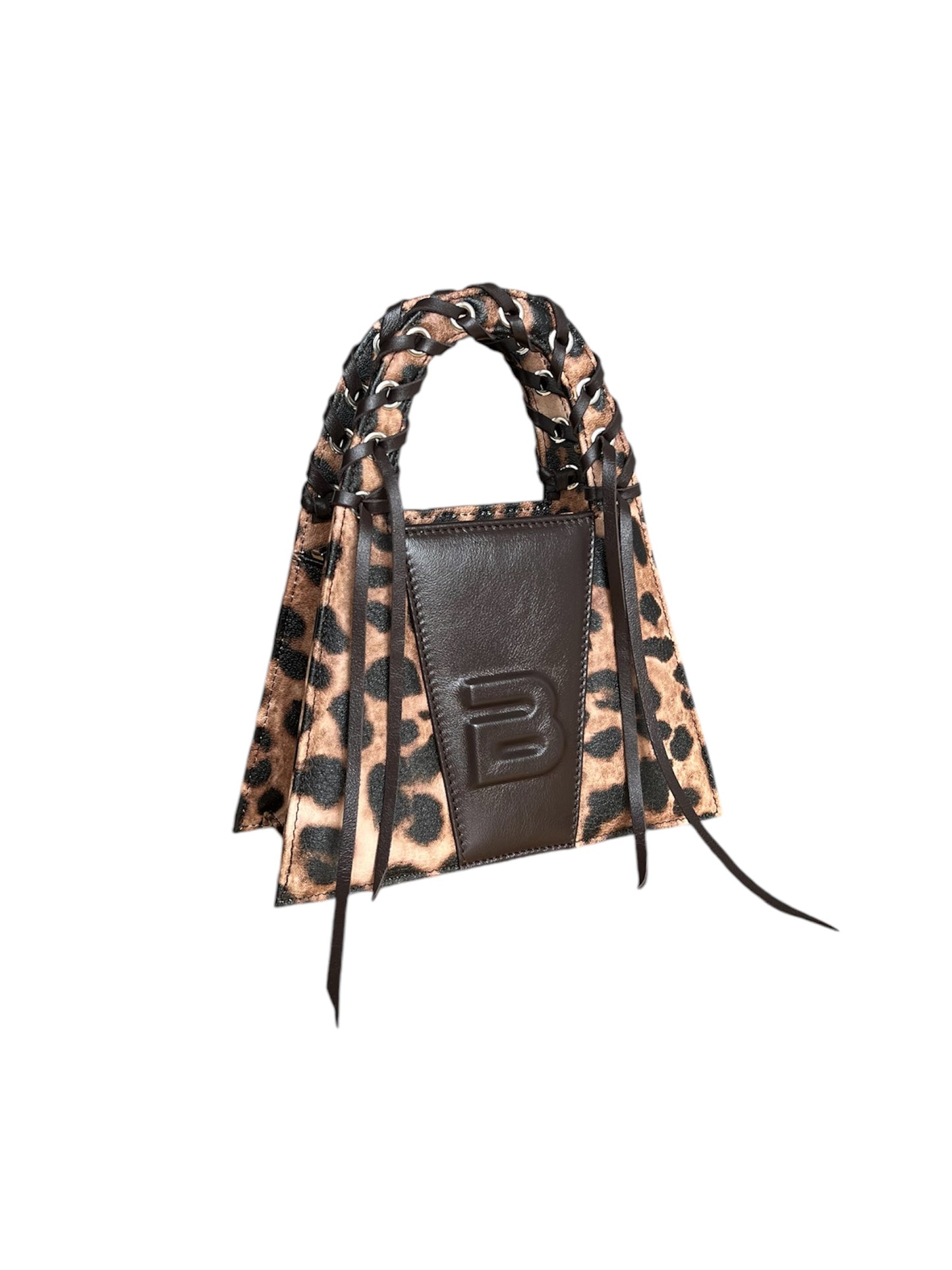 Leopard Leather Fringed Minnie Lock Bag LIMITED EDITION