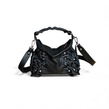 Load image into Gallery viewer, Black Leather 3D Printed Dream Bag
