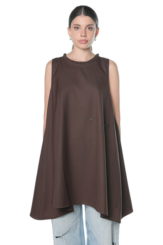 6in1 Short Dress On Chocolate Brown