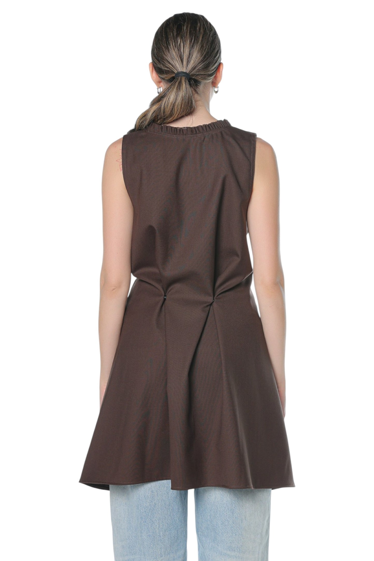 6in1 Short Dress On Chocolate Brown