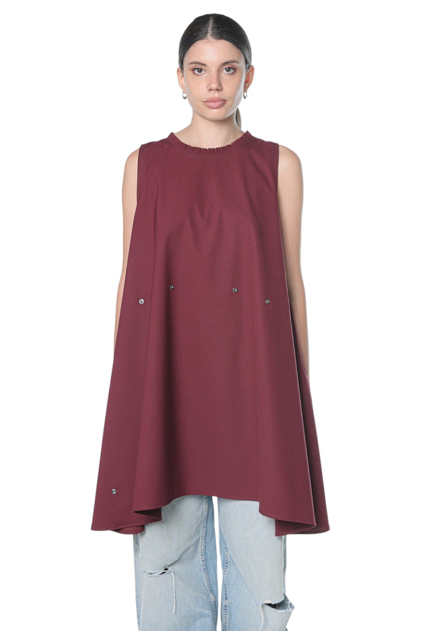 6in1 Short Dress On Burgundy