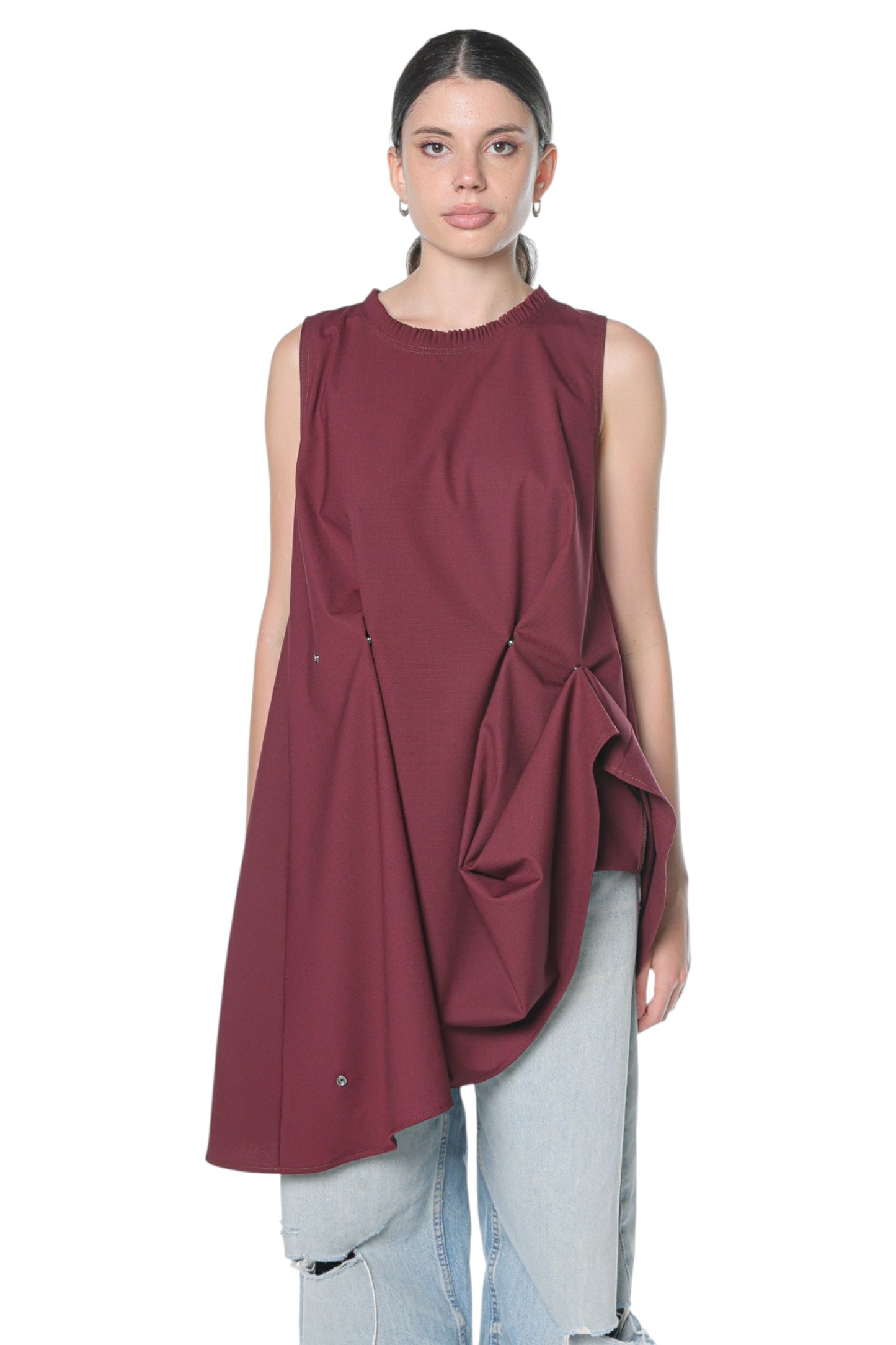 6in1 Short Dress On Burgundy