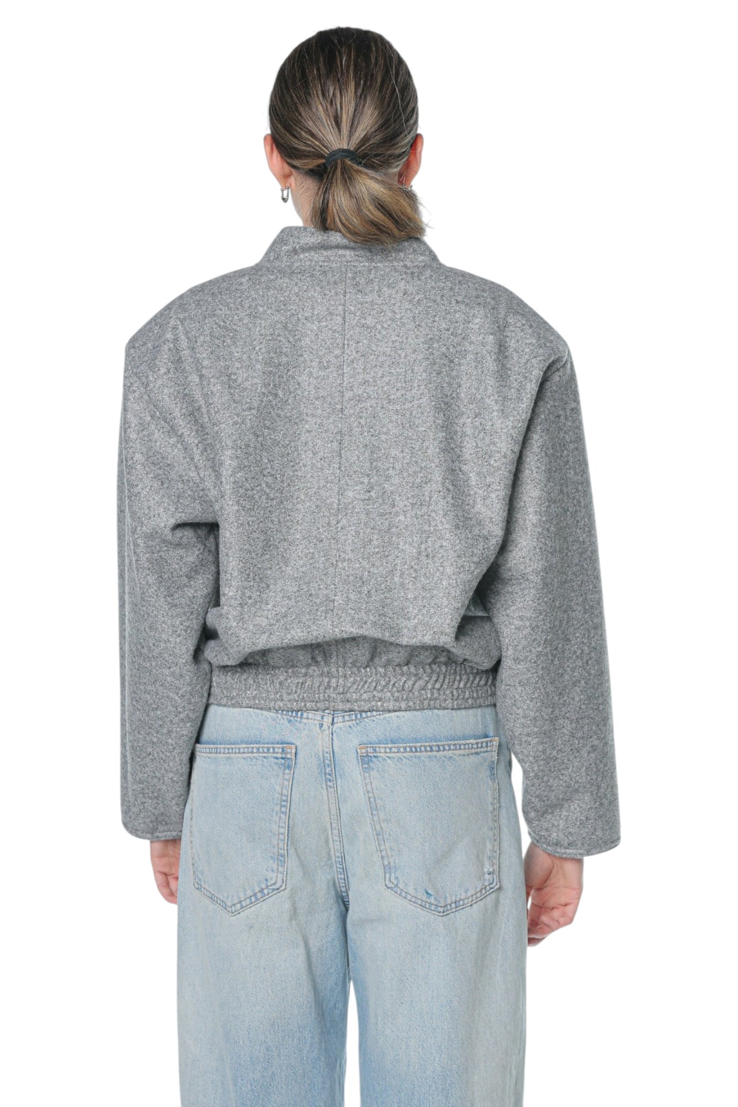 Oversized Wool Bomber Jacket