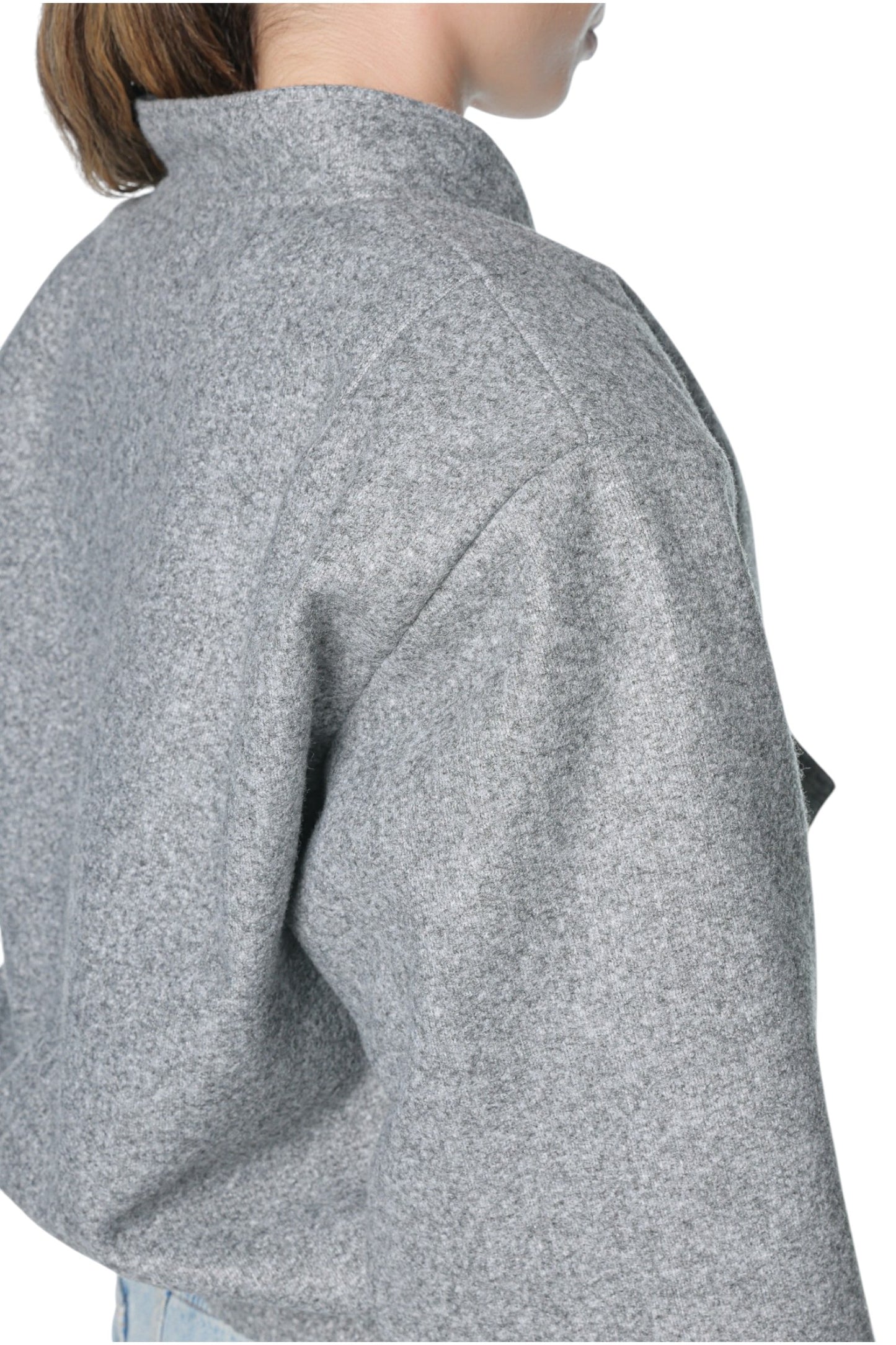 Oversized Wool Bomber Jacket