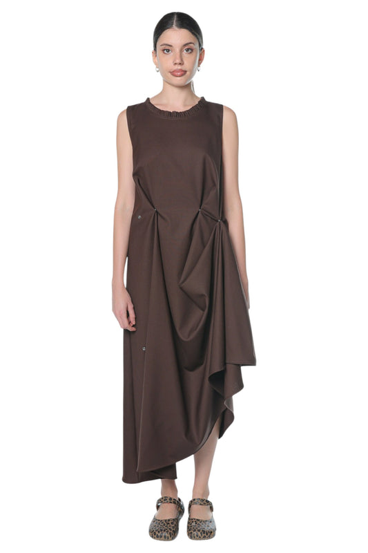 6in1 Long Dress On Chocolate Brown