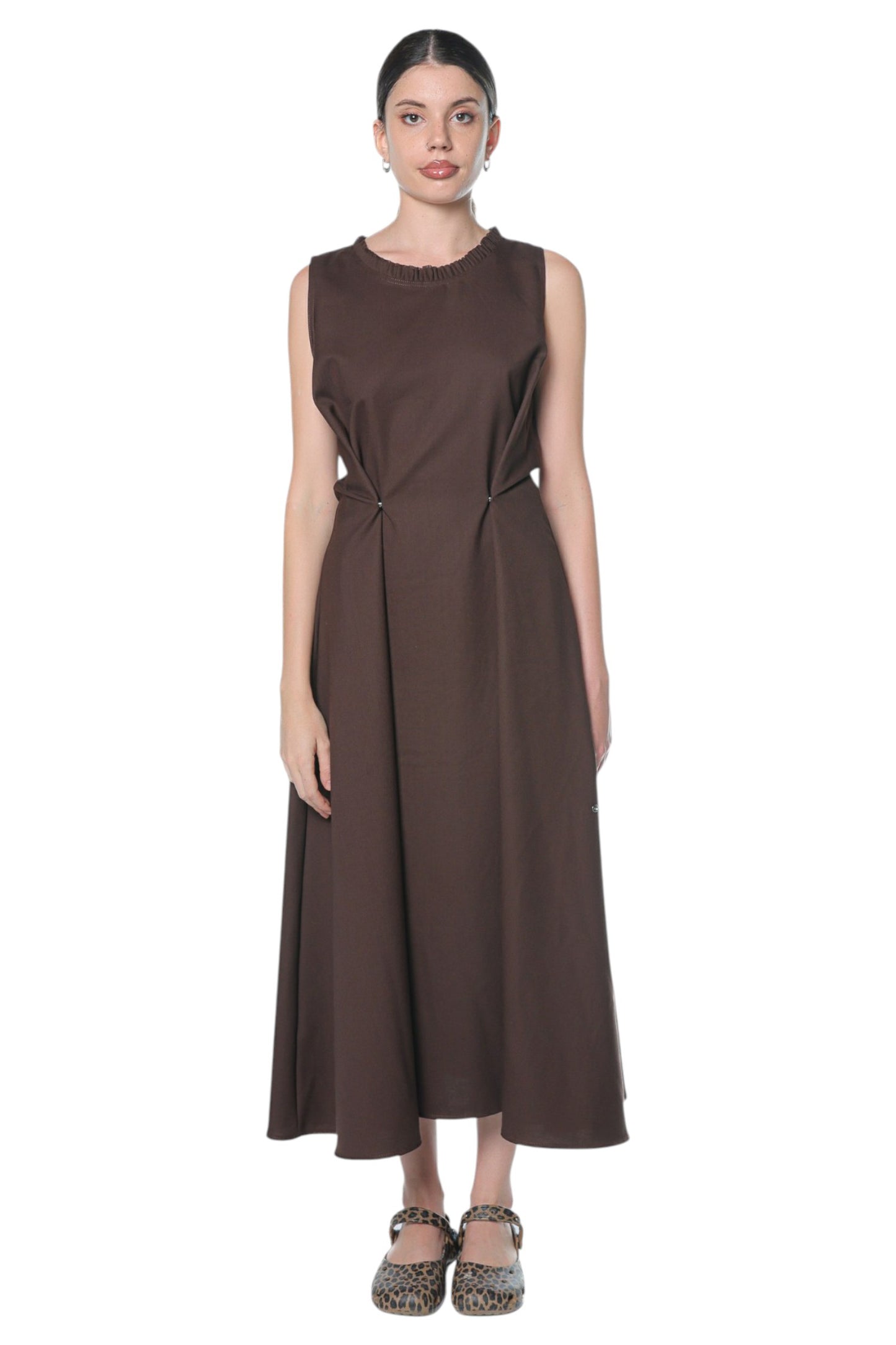 6in1 Long Dress On Chocolate Brown
