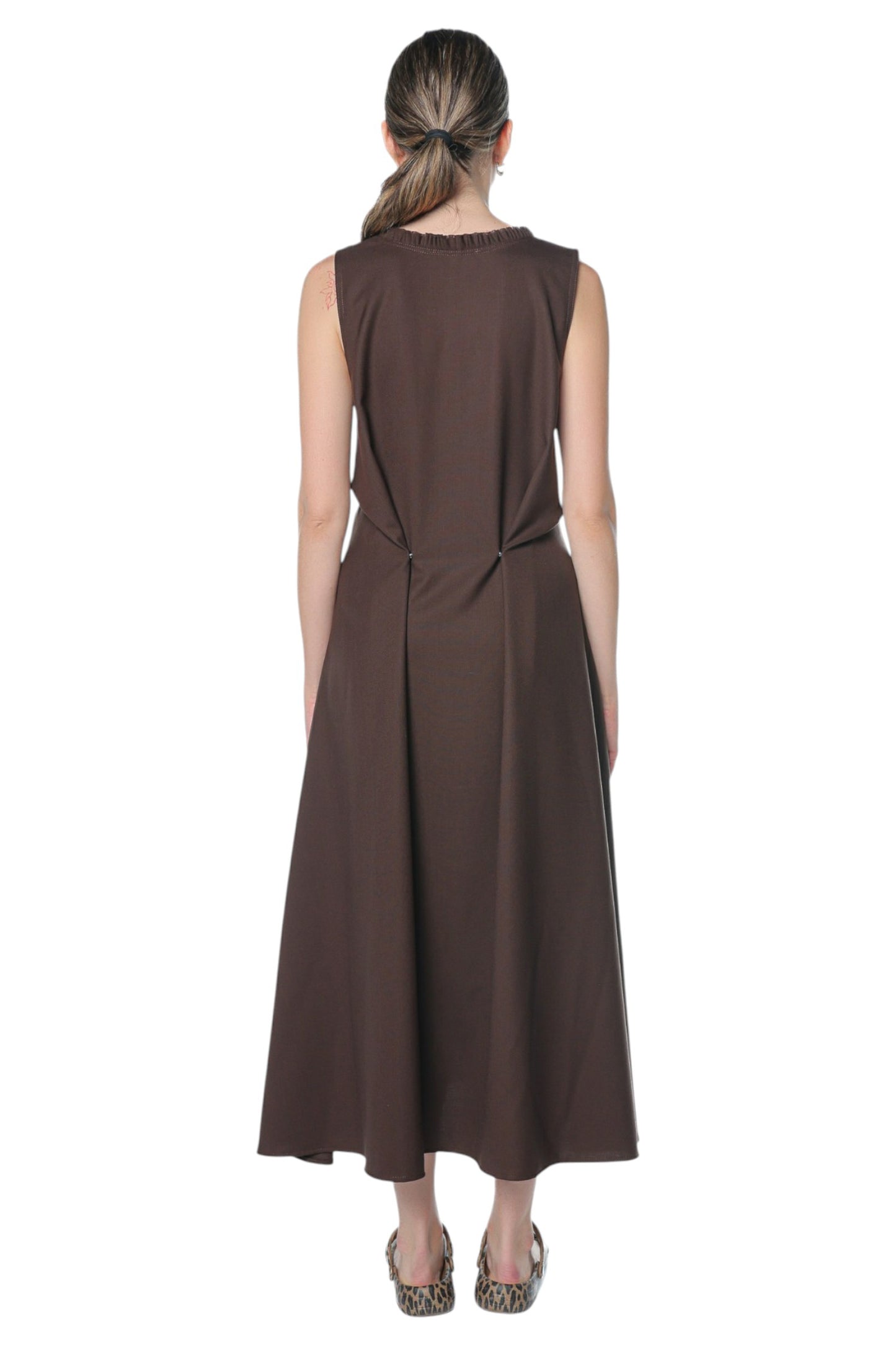 6in1 Long Dress On Chocolate Brown