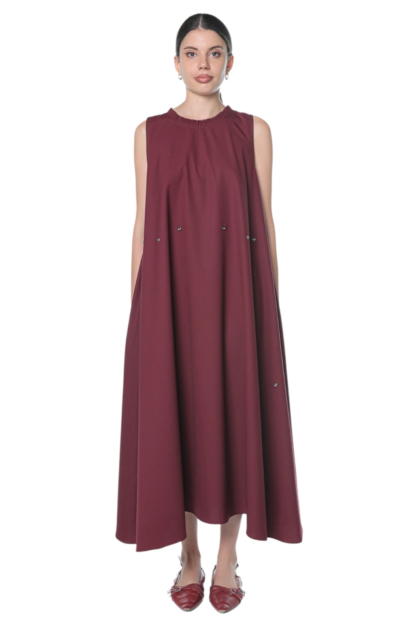 6in1 Long Dress On Burgundy