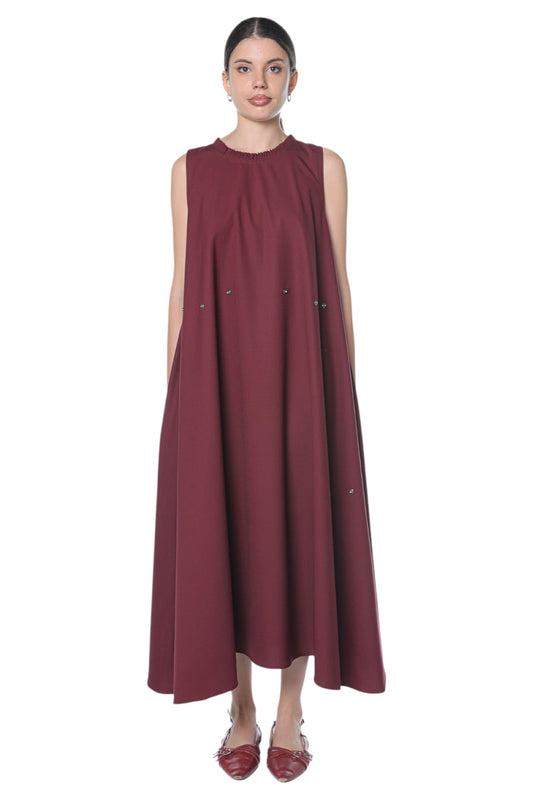 6in1 Long Dress On Burgundy