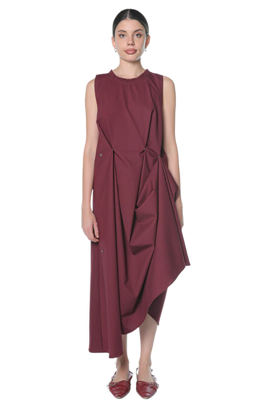 6in1 Long Dress On Burgundy